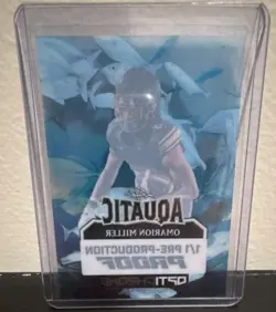 2024 Leaf Aquatic Omarion Miller 1/1 Pre-Production Proof Colorado Buffaloes RC - Image 2