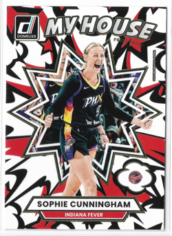 2025 Donruss WNBA My House Press Proof #19 Sophie Cunningham Indiana Fever - Image 1