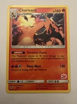 Charizard 3/70 Rare Dragon Majesty Battle Academy 37 Stamped Pokemon TCG Card - Image 1