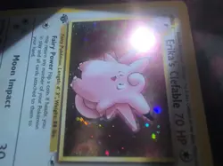 Erika's Clefable 3/132 1st Edition Gym Heroes Holo Pokemon Card Vintage WoTC - Image 3