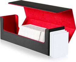 MTG Desk Box 400 Card Desk Box Card Storage Box Magnetic Deck Box PU Leather Dec - Image 1