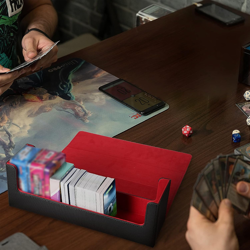 MTG Desk Box 400 Card Desk Box Card Storage Box Magnetic Deck Box PU Leather Dec - Image 5