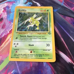 Pokemon TCG Scyther Holo Rare Jungle Card 10/64 MP Condition - Image 1