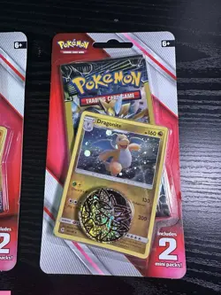 Pokemon TCG 2019 SEALED 3 Card Mini Packs: 2 Mini Packs in Blister Machamp Promo - Image 3