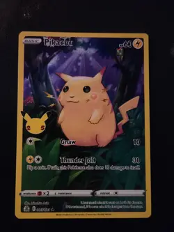 Pokemon Pikachu TCG Celebrations Card 5/25 - Image 1