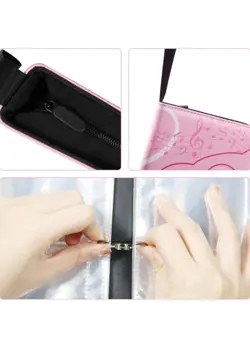 Trading Card Binder, PU Leather Cards Holder with Zipper Fits 400 Cards - Image 4