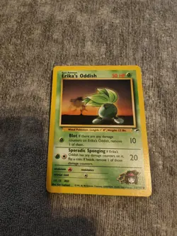 Erika's Oddish 78/132 - Gym Heroes - Pokemon Card LP WOTC Common Vintage 2000 LP - Image 1