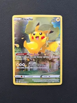 Pokemon Pikachu GG30/GG70 Crown Zenith Galarian Gallery Ultra Rare Holo Card - Image 1