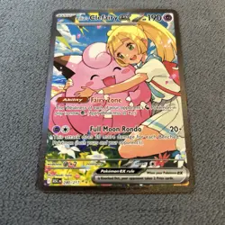 Lillie’s Clefairy EX 280/217 Pokemon Card Near Mint pack fresh - Image 2