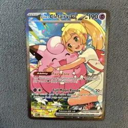 Lillie’s Clefairy EX 280/217 Pokemon Card Near Mint pack fresh - Image 3