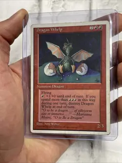 1995 MTG: Dragon Whelp English - Regular Fourth/4th Edition (4ED) MP/LP Card - Image 1