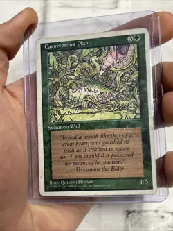 MTG Carnivorous Plant Alternate 4th Edition Regular Magic The Gathering MP Card - Image 1