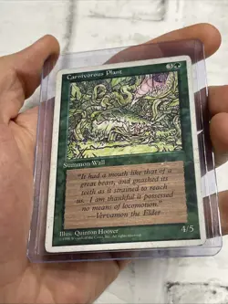 MTG Carnivorous Plant Alternate 4th Edition Regular Magic The Gathering MP Card - Image 2