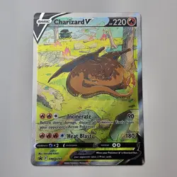 Charizard V SWSH260 Sword & Shield Black Star Promo Full Art Pokemon Card NM - Image 1