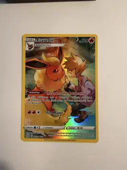 Pokemon TCG Flareon Holo Rare Trainer Gallery Card TG01/TG30 Brilliant Stars - Image 3