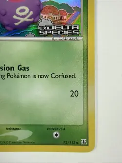Koffing 72/113 2005 EX Delta Species Pokemon Card Reverse Holo Stamped - LP - Image 5