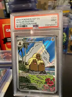 Alolan Dugtrio 208/191 PSA 9 Illustration Rare Surging Sparks Pokemon Card 🔥🔥 - Image 1