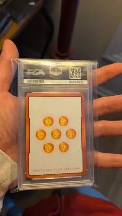 PSA 9 Goku Energy Marker Promo Prize Gold E01-05* Dragon Ball Fusion World Card - Image 4