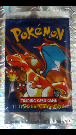 Pokemon TCG Base Set 1st Edition Booster Pack Charizard Art 1999 WOTC 11 Cards - Image 1