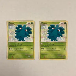 Pokemon TCG 2x Pineco 63/90 undaunted cards - Image 1