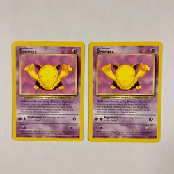 2x Pokemon TCG Drowzee 73/110 Legendary Collection cards - Image 1