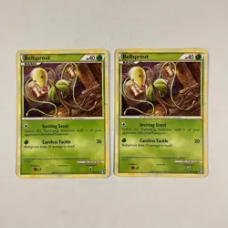 2x Pokemon TCG Bellsprout 57/102 Triumphant card - Image 1