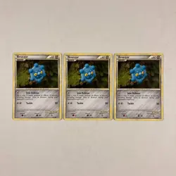 3x Pokemon TCG Bronzor 58/102 Triumphant card - Image 1