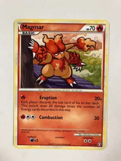 Pokemon TCG Magmar 42/102 Triumphant card - Image 1