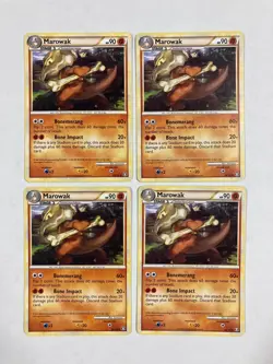 4x Pokemon TCG Marowak 44/102 Triumphant cards - Image 1
