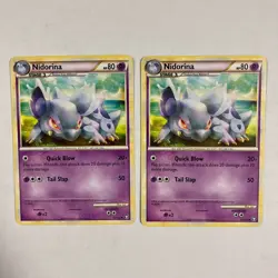 2x Pokemon TCG Nidorina 45/102 Triumphant card - Image 1