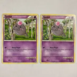 Pokemon TCG Spoink 77/102 Triumphant card - Image 1