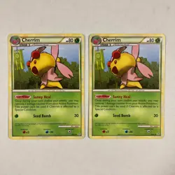 2x Pokemon TCG Cherrim 28/95 card Unleashed - Image 1
