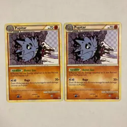 2x Pokemon TCG Pupitar 38/95 card Unleashed - Image 1