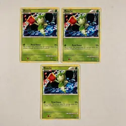 3x Pokemon TCG Roselia 61/95 card Unleashed - Image 1