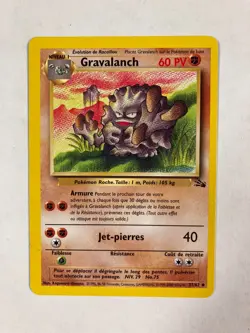 Pokemon TCG Gravalanch 37/62 French fossil card - Image 1