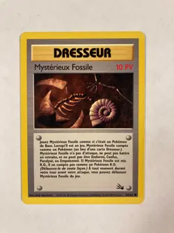 Pokemon TCG Mysterieux Fossile 62/62 French fossil trainer card - Image 1