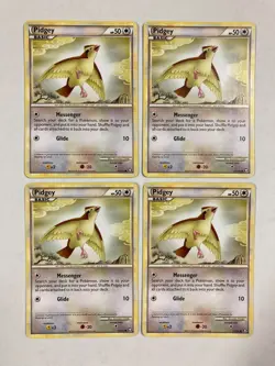 4x Pokemon TCG Pidgey 71/102 Triumphant cards - Image 1