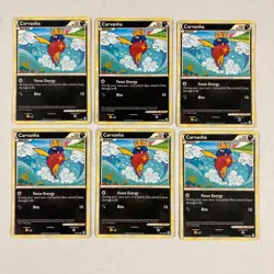 6x Pokemon TCG Carvanha 59/102 Triumphant cards - Image 1