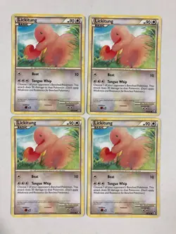 4x Pokemon TCG Lickitung 66/102 Triumphant cards - Image 1