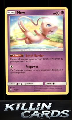Mew - 76/214 076/214 Pokemon Rare Deck Exclusives Card NM - Image 1