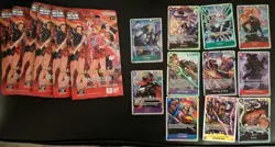 One Piece Heroines EB-03 Sleeved packs X6. And 11 SR card lot - Image 1
