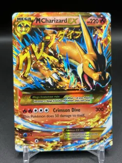 M Charizard EX 107/106 Secret Rare XY Flashfire Pokemon Card TCG English LP - Image 1
