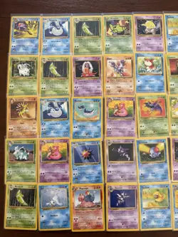Vintage Pokemon 148 Card Lot Commons Uncommons Base Set Fossil Jungle NM LP MP - Image 3