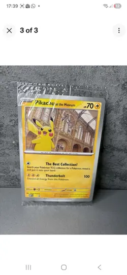 Pokemon Promo Pikachu At The Museum Oversized Jumbo Card Sealed x 7 Bundle - Image 1