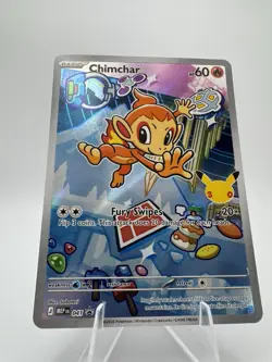 Pokemon Card Chimchar 041 30th Anniversary Promo Holo Blackstar Promo - Image 1