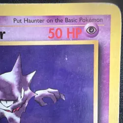 Haunter Pokemon Card 21/62 Fossil 50 HP Regular Rare Wizards 1999 - Image 3