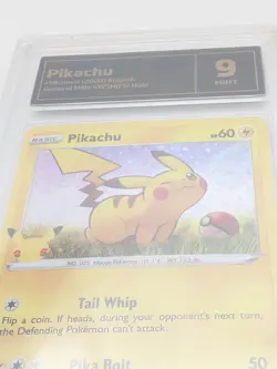 PIKACHU SWSH039 Sword & Shield Black Star Promo Pokemon Card Graded TGC 9 2020 - Image 5