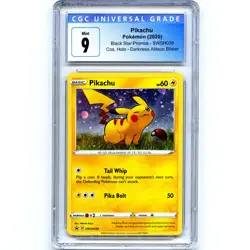 PIKACHU - SWSH039 - Graded CGC 9 - SW&SH BLACK STAR PROMO - Pokemon Card - Image 1