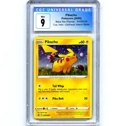 PIKACHU - SWSH039 - Graded CGC 9 - SW&SH BLACK STAR PROMO - Pokemon Card - Image 1