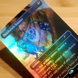 1x Patchwork Banner (with Dogmeat Art), Foil - Fallout Secret Lair 2466, MTG NM - Image 2